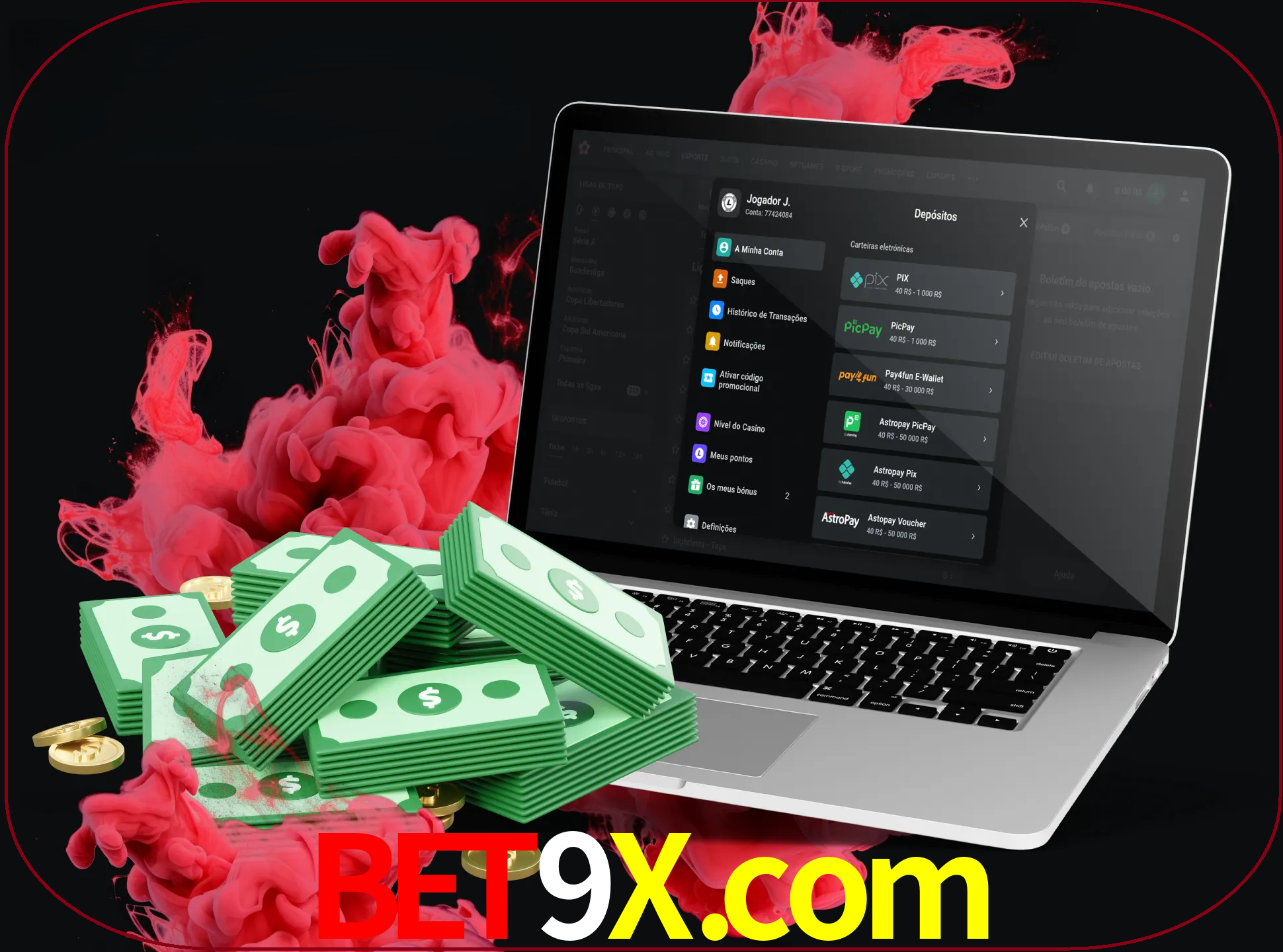 Para efetuar um depósito na sua conta bet9x, basta escolher o método de depósito e especificar o montante.