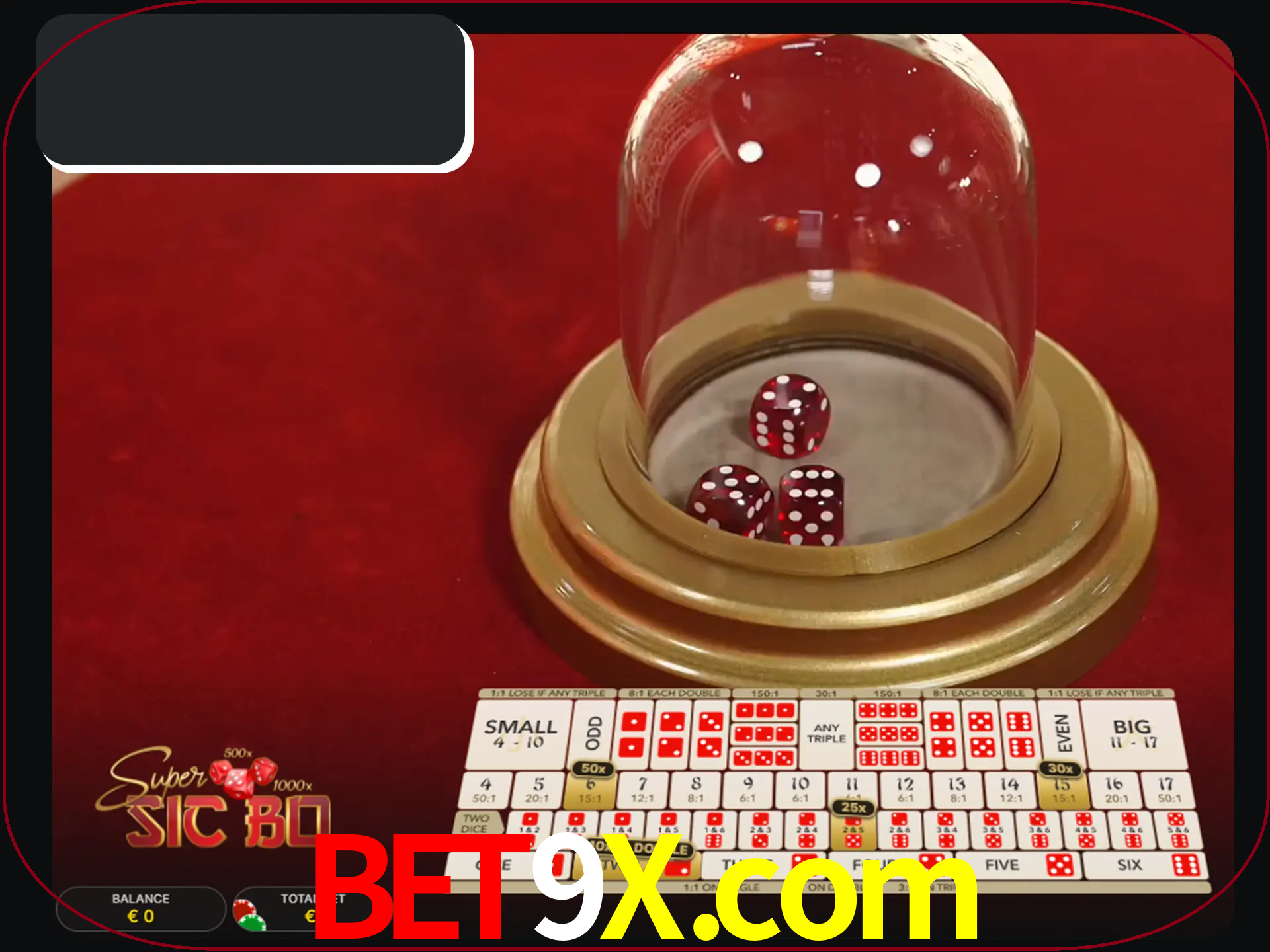 Deixe os dados ao seu lado nos jogos da Sic Bo.