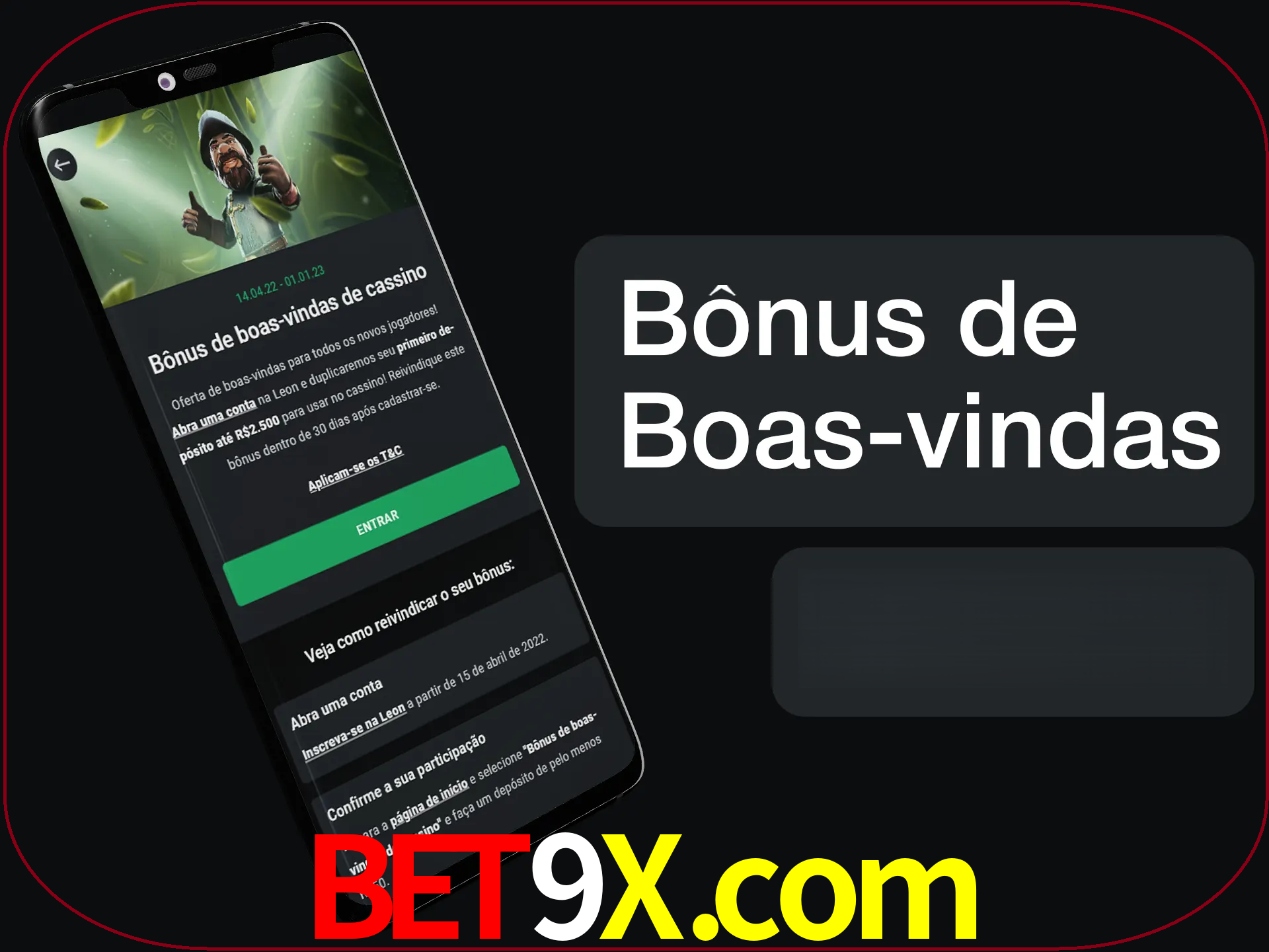 Não se esqueça de usar o bônus de boas-vindas.