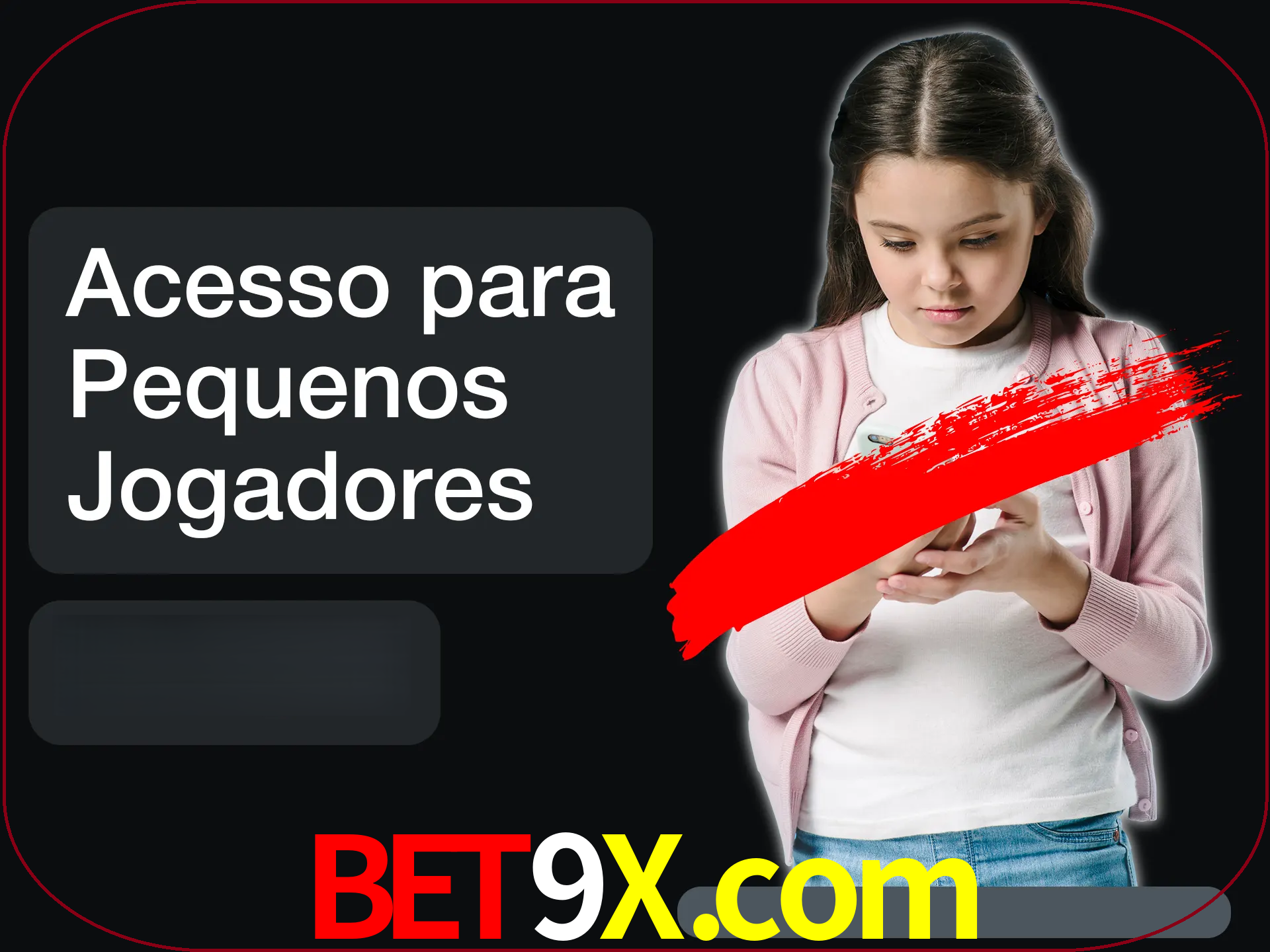 As crianças não podem jogar jogos de cassino.
